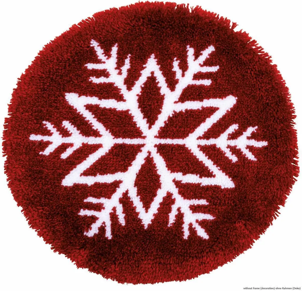 Tapis à points noués motif Cristal de glace Vervaco - Canevas et laine