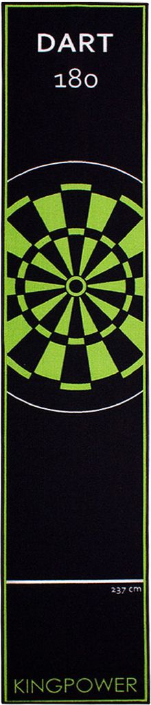 Kingpower Dartteppich mit Abwurflinie, Dart Zubehör mit Motiv, Dartmatte mit Oche, pflegeleichter Teppich rutschfest , Auswahl:Design 11 - 290 x 6...