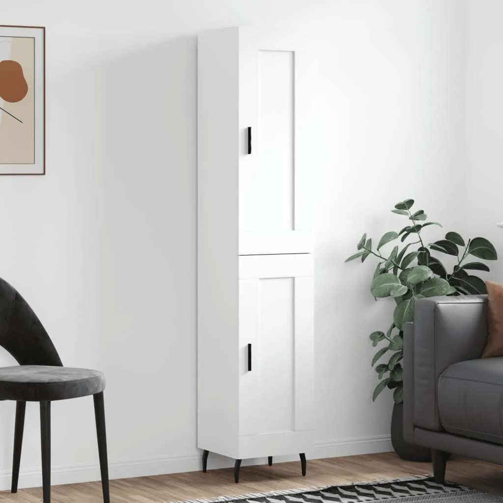 Mobile Alto vidaXL Bianco 34,5cm | Credenza Economica Moderna