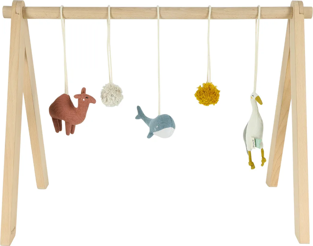 Trixie Arche de Jeu Bébé - Collection Chameau Héron Baleine en Coton