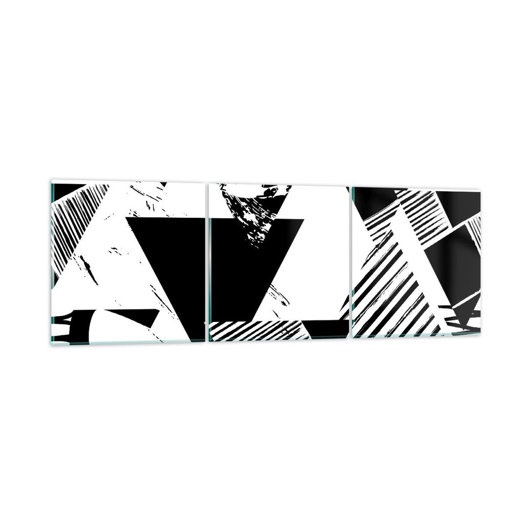 Bilder auf glas - Abstraktion modern - 150x50cm - Glasbilder - Wandbilder - Kunstdruck - zum Aufhängen bereit - Wanddekoration aus Glas - Glas Bil...
