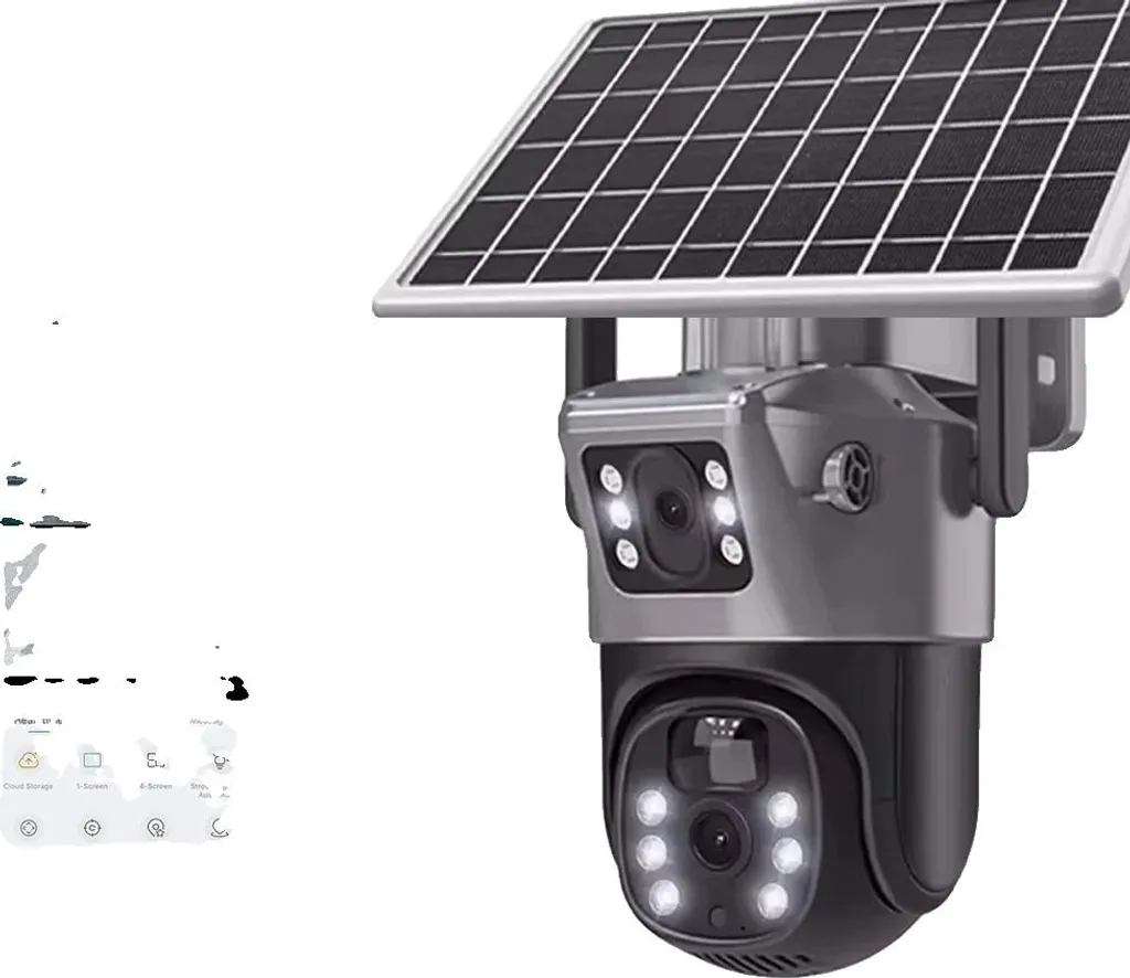 Caméra 4G solaire double optique avec audio et détection intelligente
