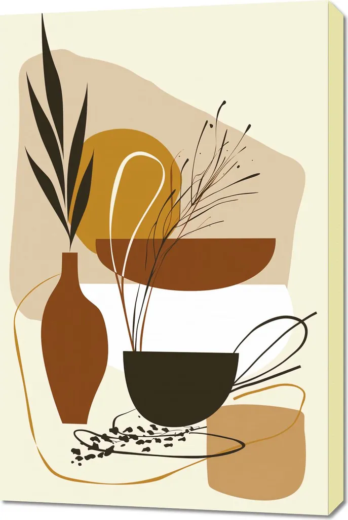 Quadro Moderno 60x90 cm Pronto da Appendere - La Semplicità del Riposo