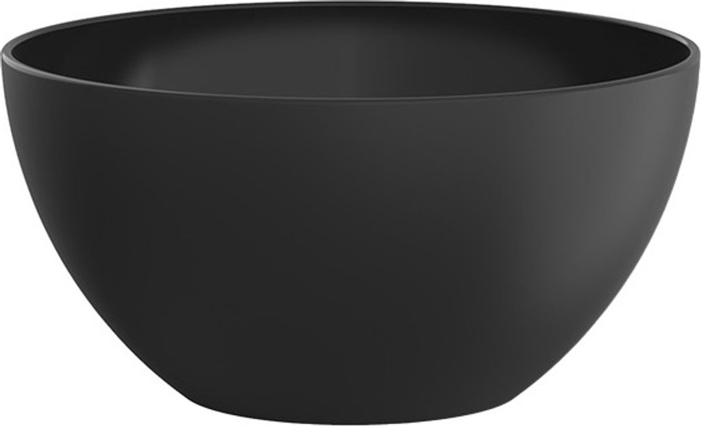 Schüssel 12,5 cm, 0,45 l ECO CARUBA, Farbe:Holzkohle schwarz gedeckt