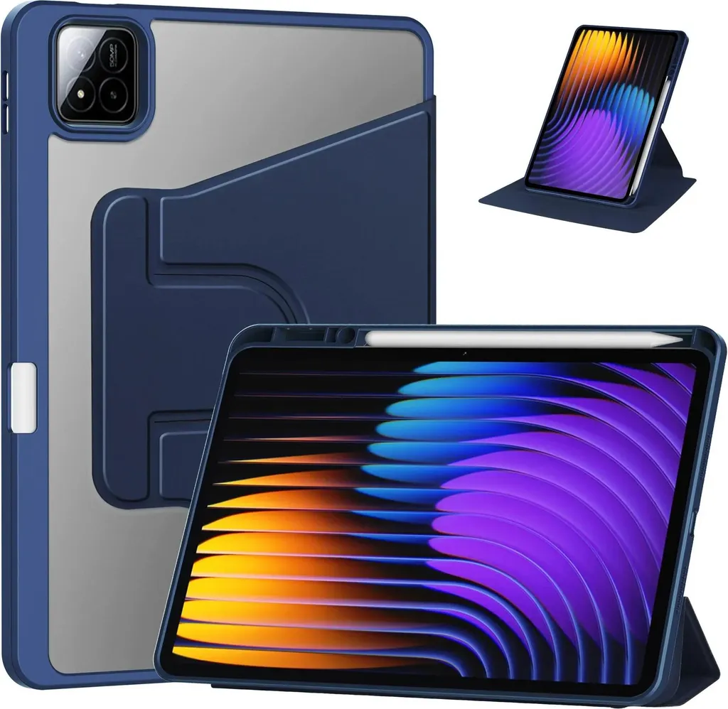 DLveer Custodia In Pelle Per Xiaomi Pad 7 / 7 Pro 11,2” – Ultra Sottile, Con Auto Sveglia/sonno, Supporto Regolabile