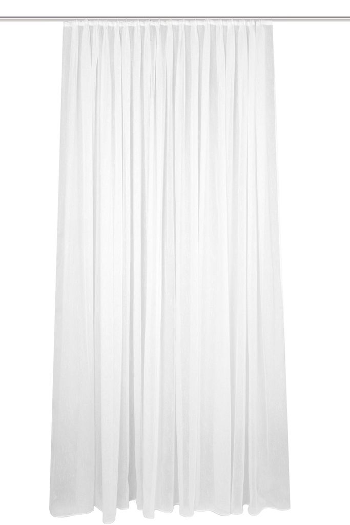 41100 Fertigstore CROSTA, uni Leinenstruktur, transparent, Produktbild 