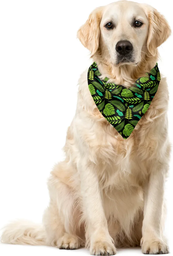 Idea Regalo: Bandana Animali ABAKUHAUS Tropicale Grigio Lime 40x40