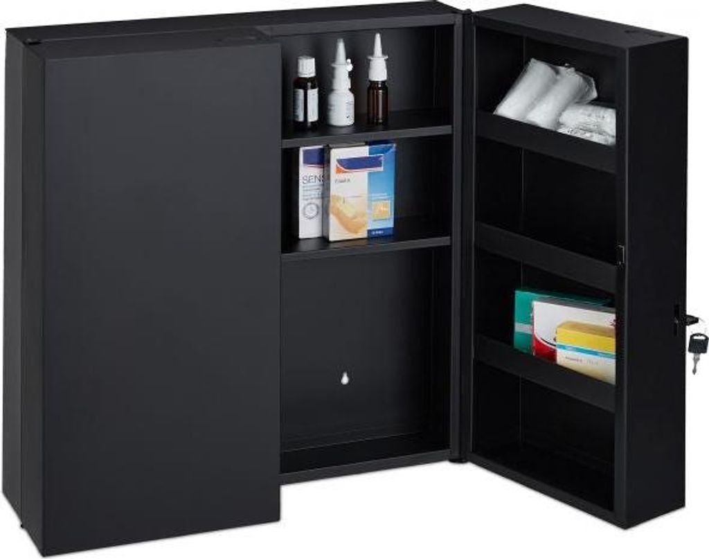 Medizinschrank XXL in Anthrazit