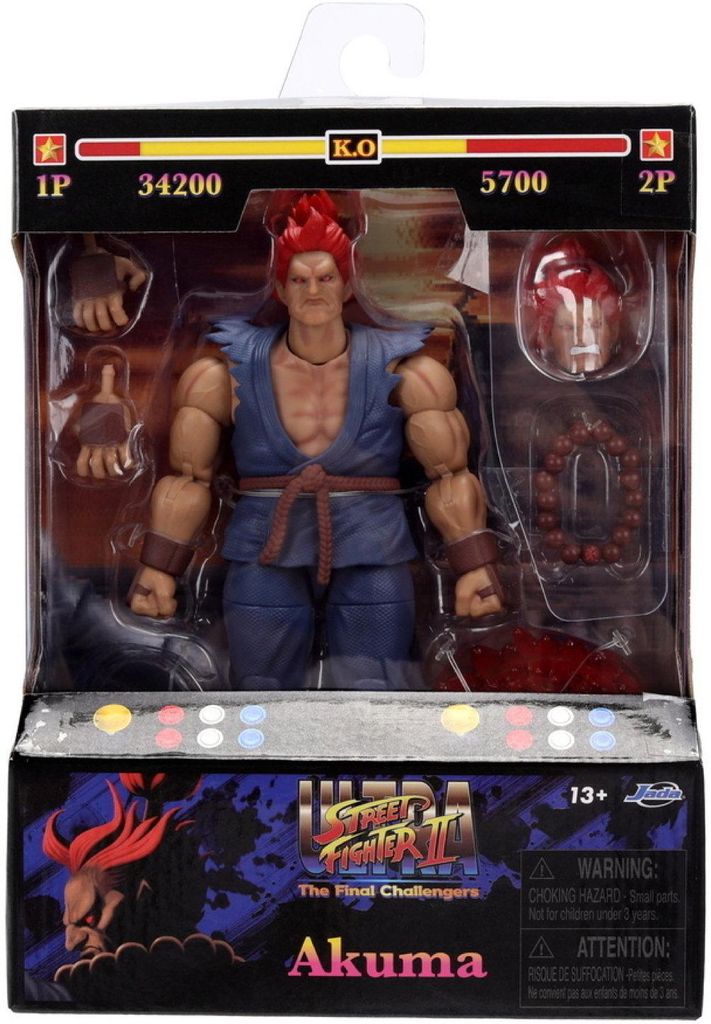 Jadatoys 9336717314R00 - Street Fighter II Akuma 6.2 inch Productafbeelding 