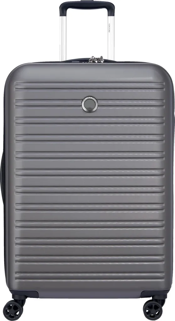 DELSEY PARIS Segur 2.0 Valise Trolley 4 Doubles Roues Gris 70cm Rigide