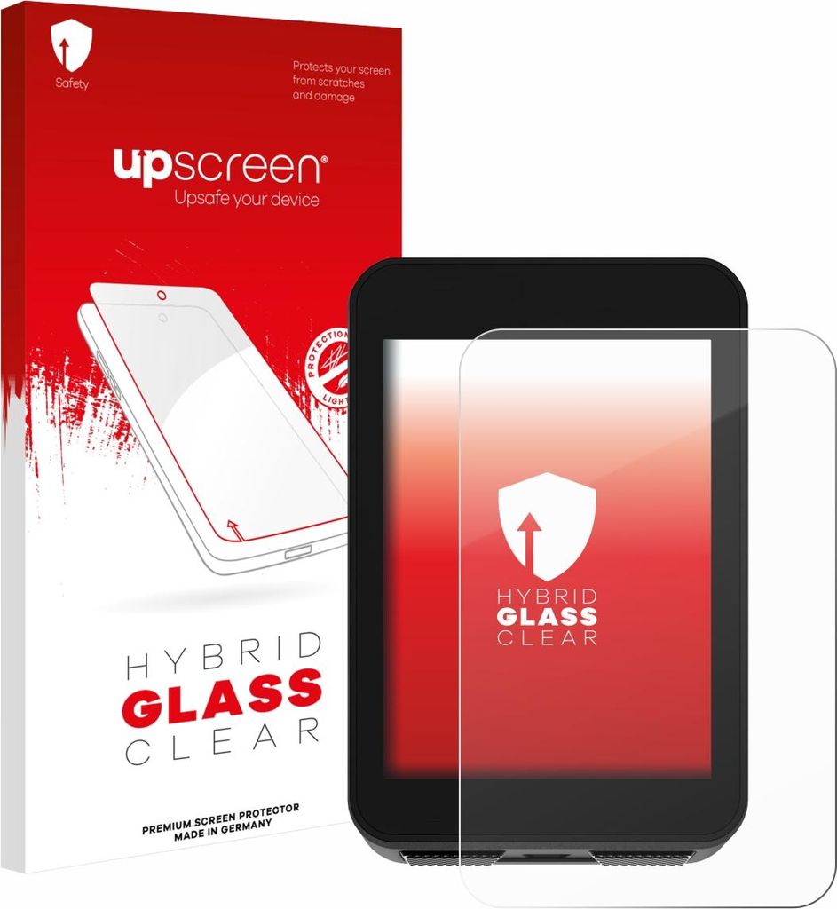upscreen Schutzglas für Bikevee BKV310A 2.4" Schutzfolie Panzer Folie Glas Display Schutz klar