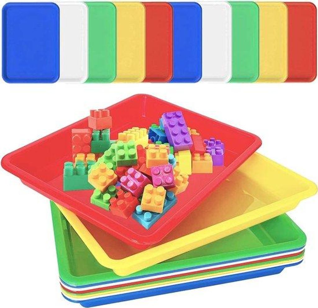 Kunststoff-Dienblattsatz 60x60, Anti-slip, Ambacht Organizer, Set aus 10 Stücken