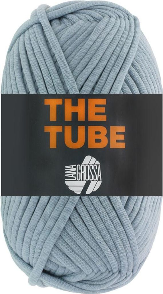 Lana Grossa THE TUBE 200 g weiches & gefülltes Schlauchgarn (Ø ca. 4-5 mm) ideal geeignet für Home-Accessoires und Taschen 114 m Farbe 010 - Mint