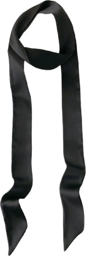 Sciarpa Elegante INF in Pura Seta Nera - Regalo Donna Seta di Gelso