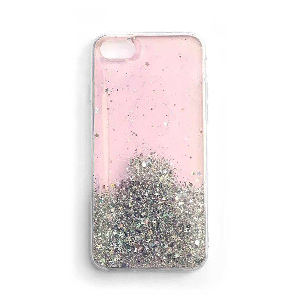 Wozinsky Star Glitter Glänzende Schutzhülle Mit Glitzer Für Samsung Galaxy A72 4G, Rosa