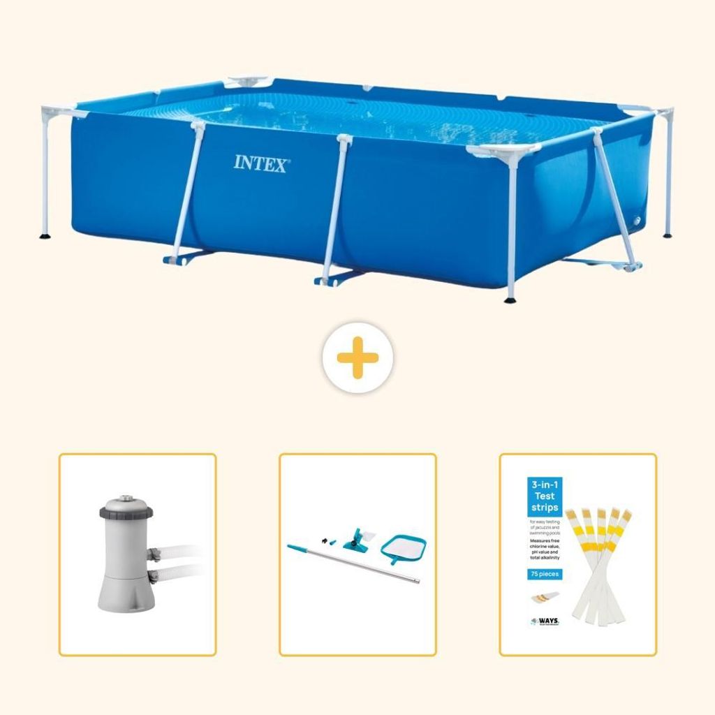 Obdélníkový bazén s rámem - 300x200x75 cm - 4dílný - model Obrázek produktu 