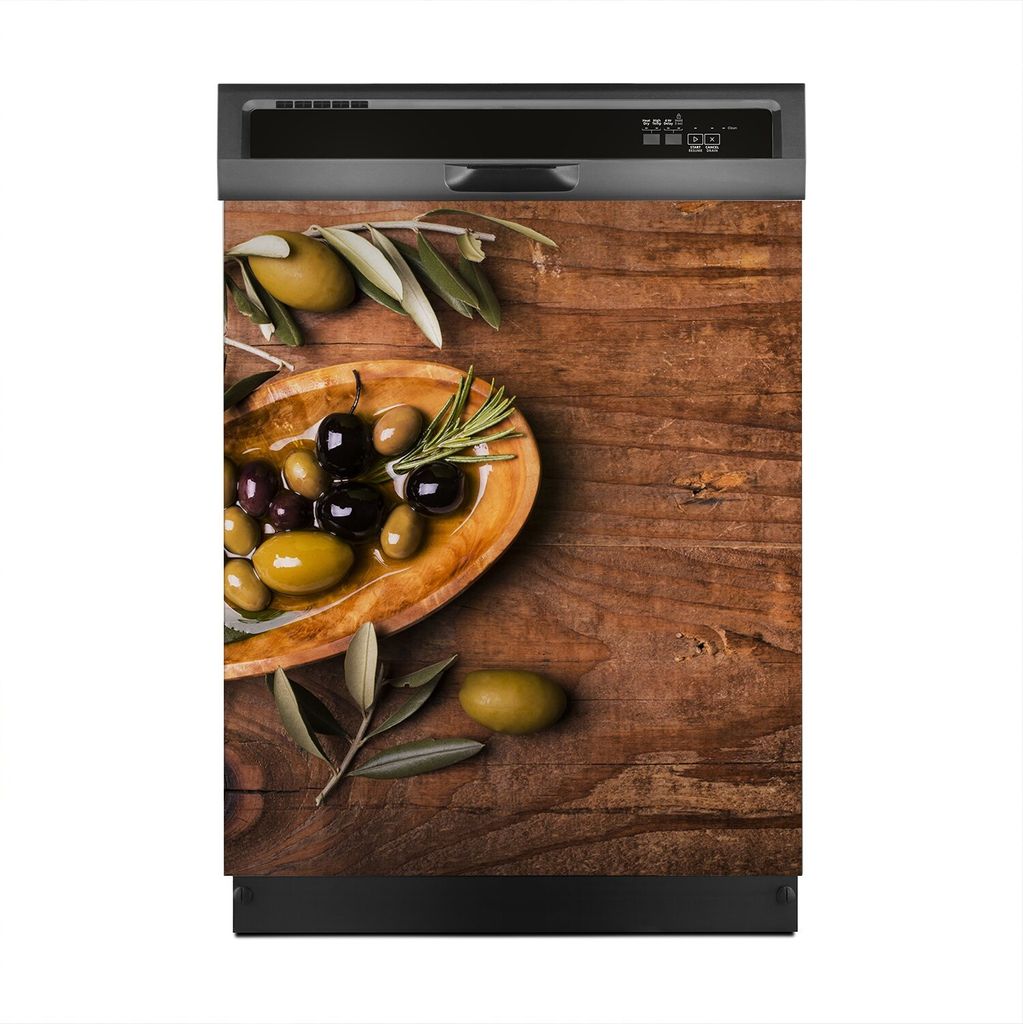 Aufkleber sticker 60x70 cm Dekorative folie Spülmaschine - Oliven Motive