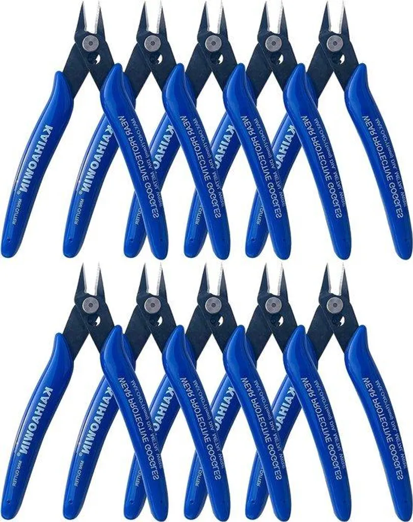 Lot de 10 cisailles à fil avec enrouleur pratique pour couture et broderie