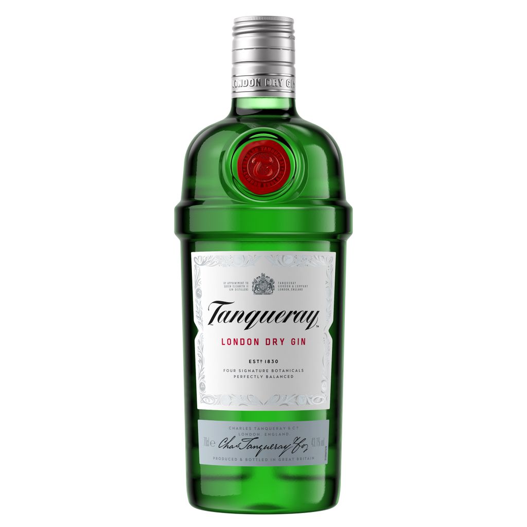 Tanqueray London Dry Gin, Spirituose für Gin & Tonic, 43,1% vol, 700 ml