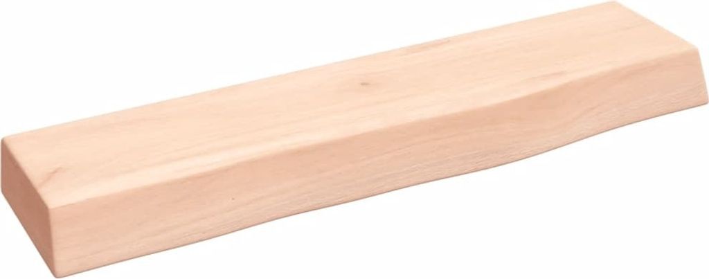 Wandregal 40x10x4 cm Massivholz Eiche Unbehandelt