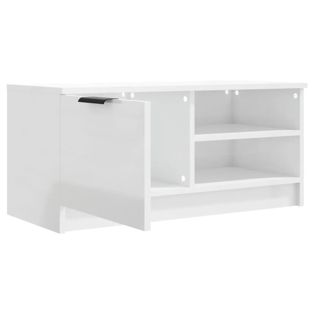 Supporto TV vidaXL 2 Pezzi 80x35x36,5 cm Bianco Lucido - Offerta - 7