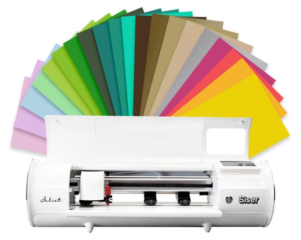 Siser Schneideplotter Juliet High-Definition mit Flex S Set– Plotter für Vinyl, Papier, Karton, Stoff, Print & Cut, DIY