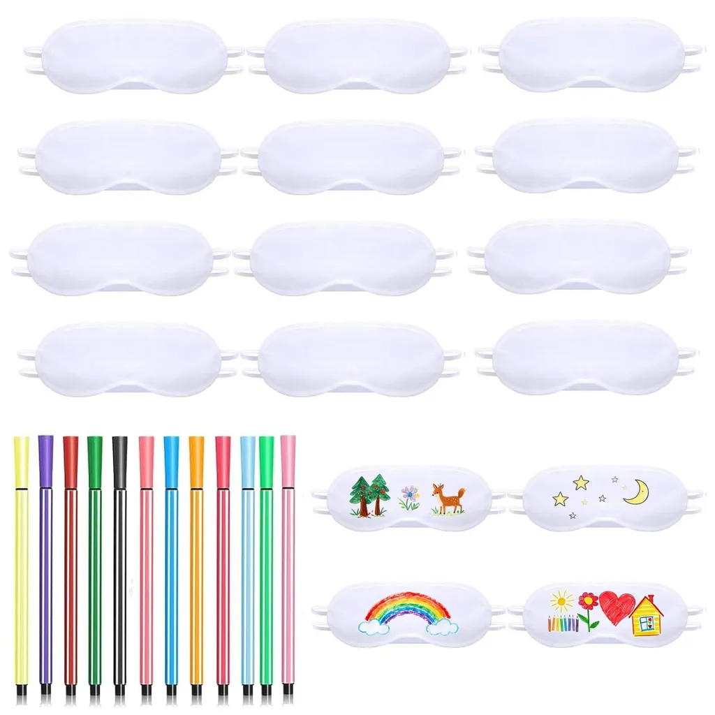 Masque de sommeil enfant occultant pour dormir : kit DIY 16 unités