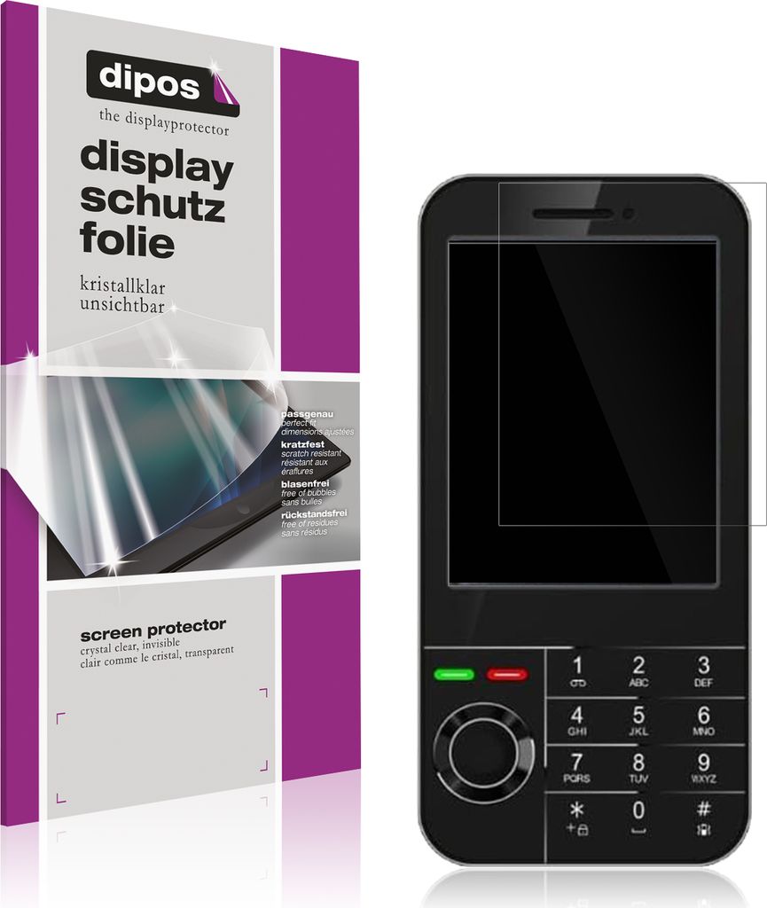 4x Schutzfolie für I Kall K666 New klar Displayschutzfolie Folie Display Schutz dipos