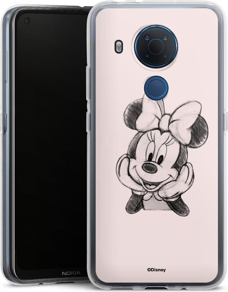 DeinDesign Handyhülle für Nokia 5.4 Silikon Hülle Case Smartphone Schutzhülle Disney Minnie Mouse Offizielles Lizenzprodukt