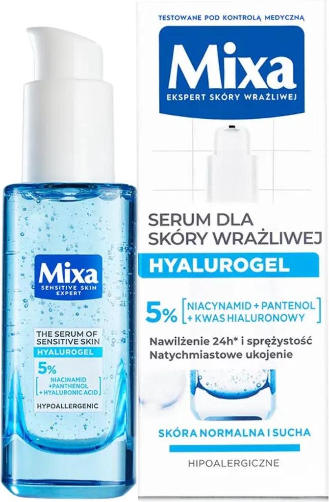 Mixa Hyalurogel Serum Do Twarzy Z Kwasem Hialuronowym Skóra Zdjęcie produktu 
