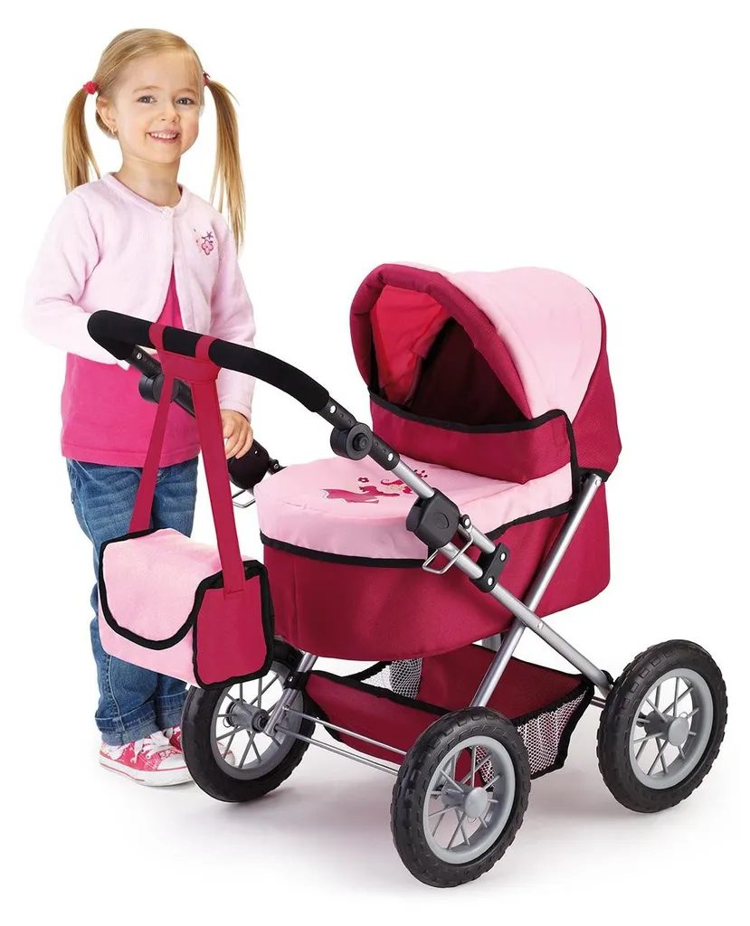 Poussette Poupée Bordeaux et Or Princesse Design 13014AA Bayer Design