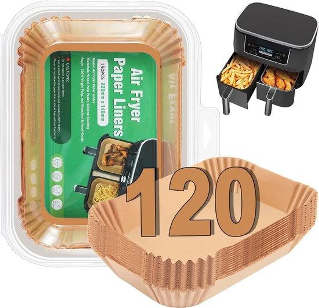 Papier cuisson Air Fryer 22 cm 120 pièces pour cuisiner sans salir