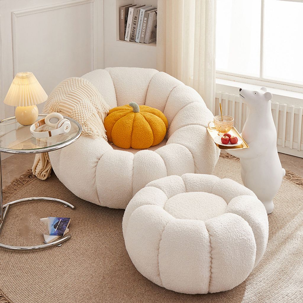 Drehbarer Sessel sofa Lounge-Sessel mit Hocker im Produktbild 12
