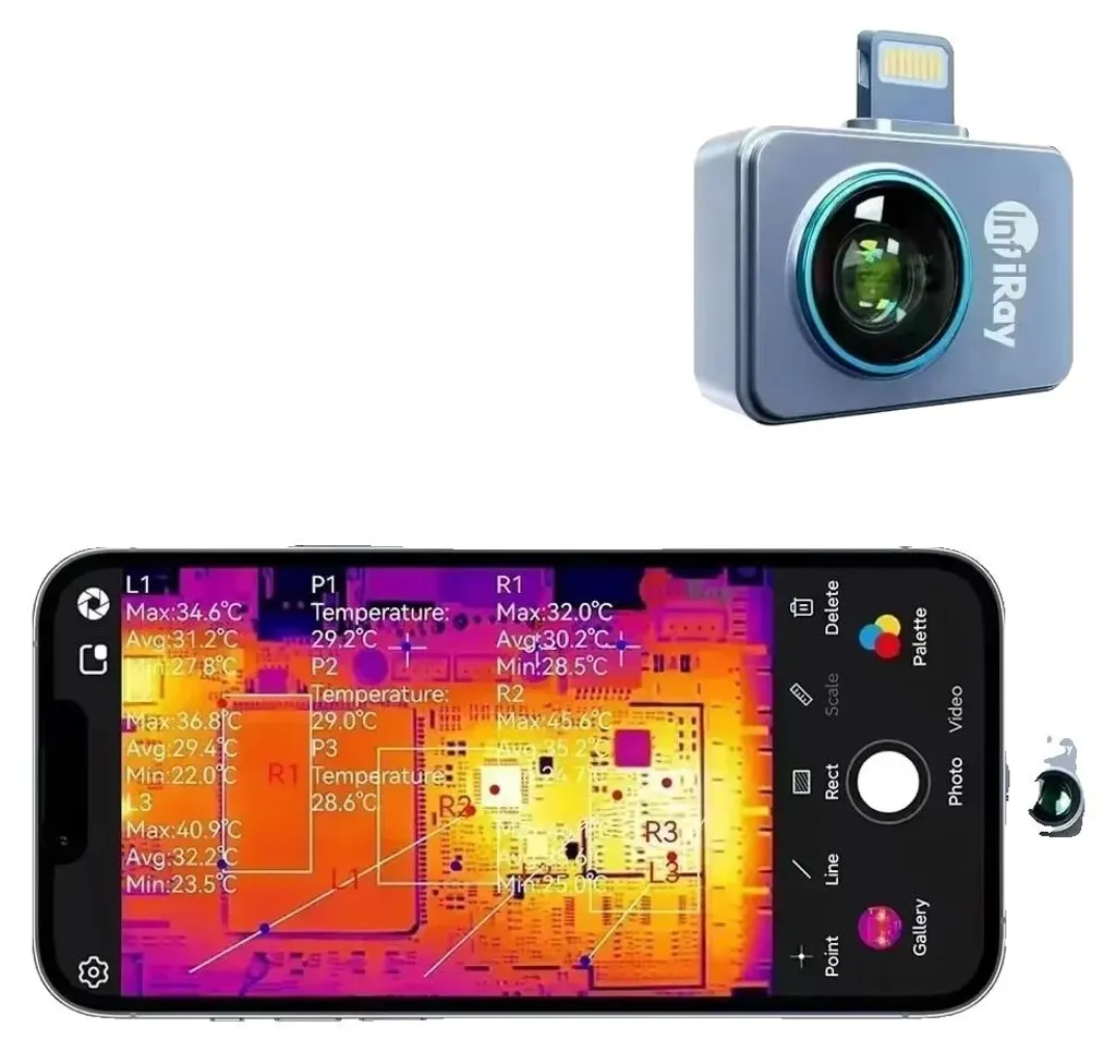 Caméra thermique iOS haute résolution - Localisez les fuites de chaleur
