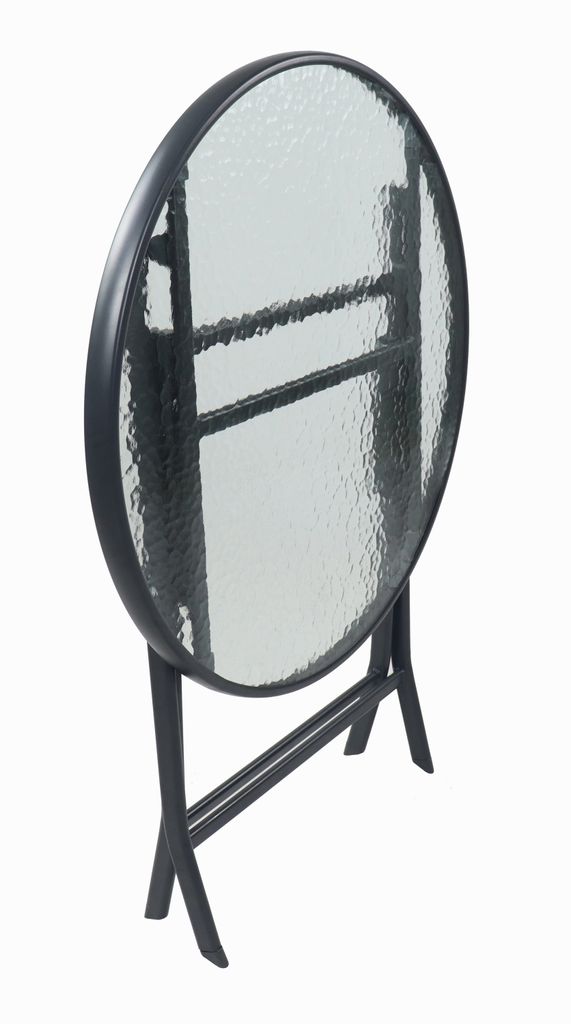 VCM Gartentisch klappbar 70 cm Ø