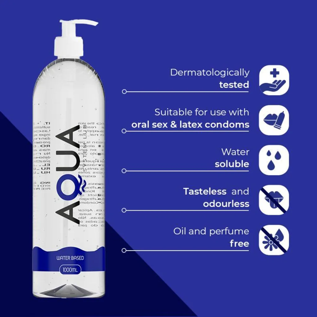 Lubrifiant à base d'eau 1000 ml formule pure sans résidu gras