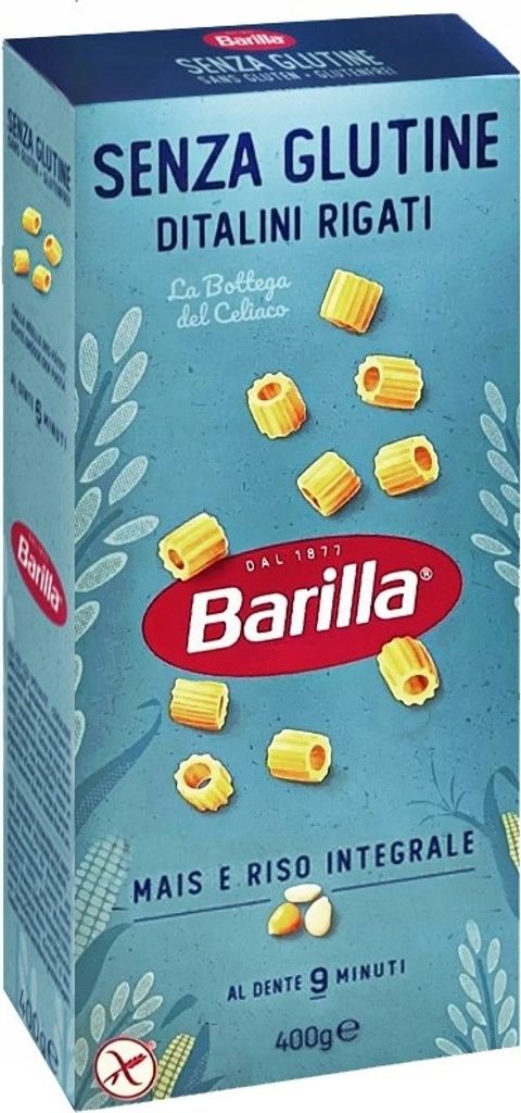 A box of Barilla gluten-free pasta.