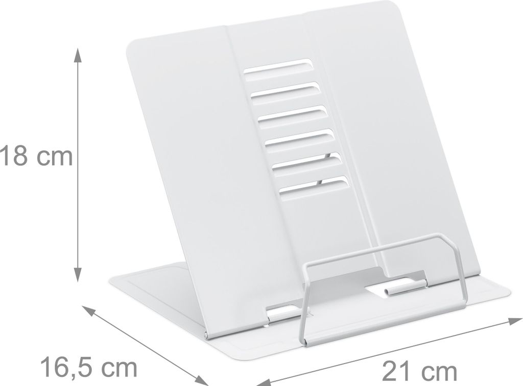 Support pour livres Relaxdays, lot de 2, support de lecture Image du produit 