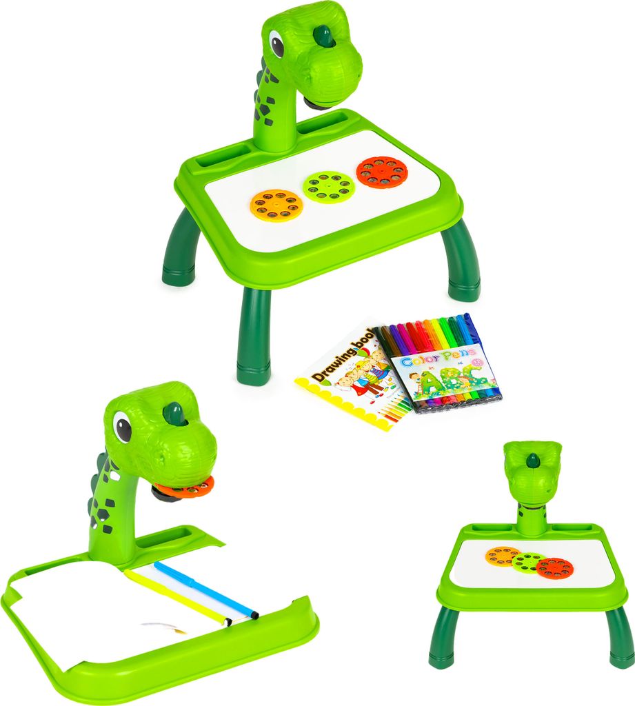 Projektor na kreslenie dinosaurov, 12 fixiek, 24 vzorov Obrázok produktu 