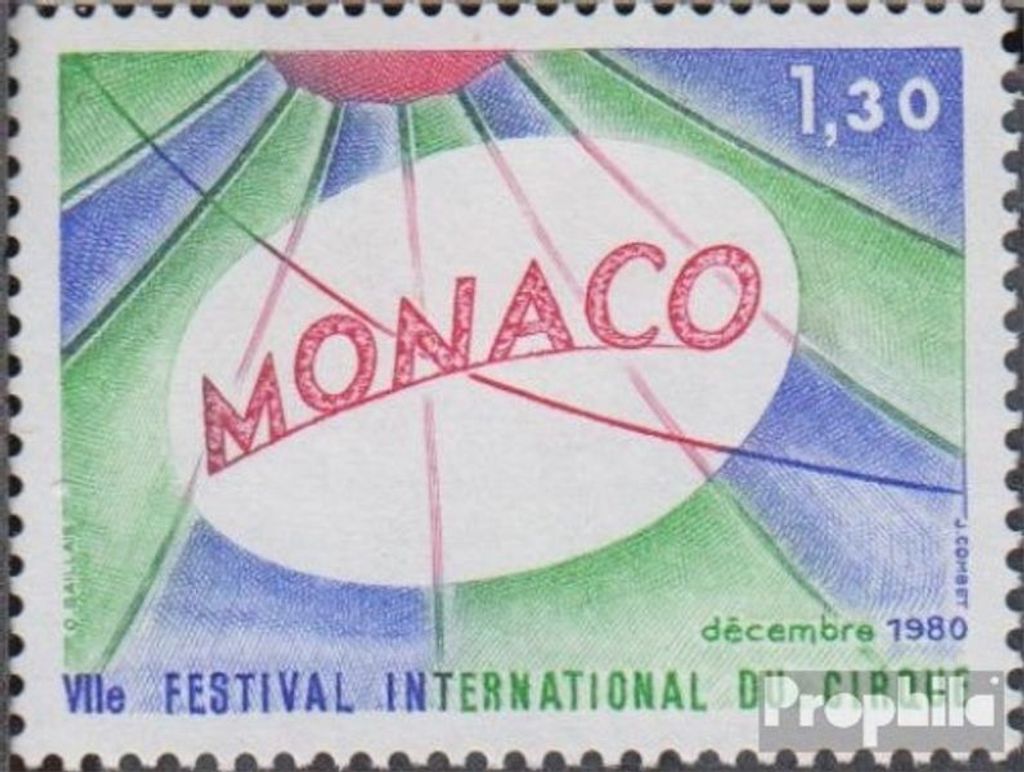 Briefmarken Monaco 1980 Mi 1444 (kompl.Ausg.) gestempelt Zirkus-Festival