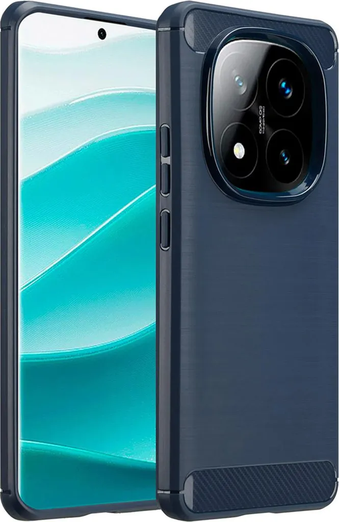 Custodia imoshion Spazzolata per Xiaomi Redmi Note 14 Pro 5G Blu