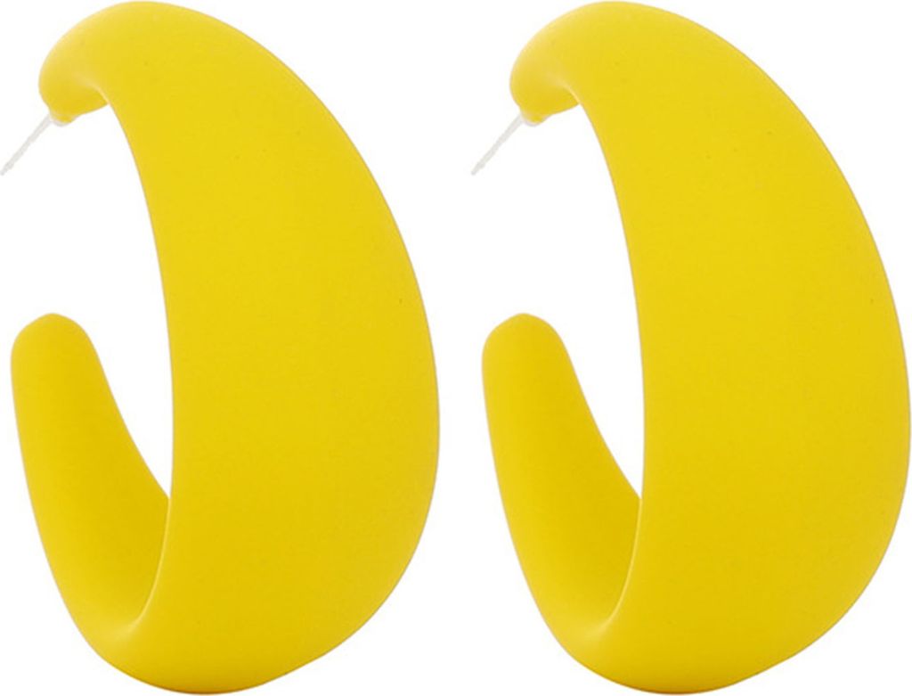 1 Stück Tropfenohrring, leuchtende Farbe, nicht reizend, leicht, übertrieben, C-förmig, baumelnder Ohrring, Piercing-Schmuckzubehör