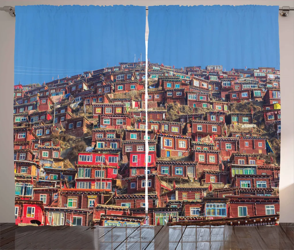 Tende Universali ABAKUHAUS 280x245 cm - Tibet Larung Gar - Qualità Satin