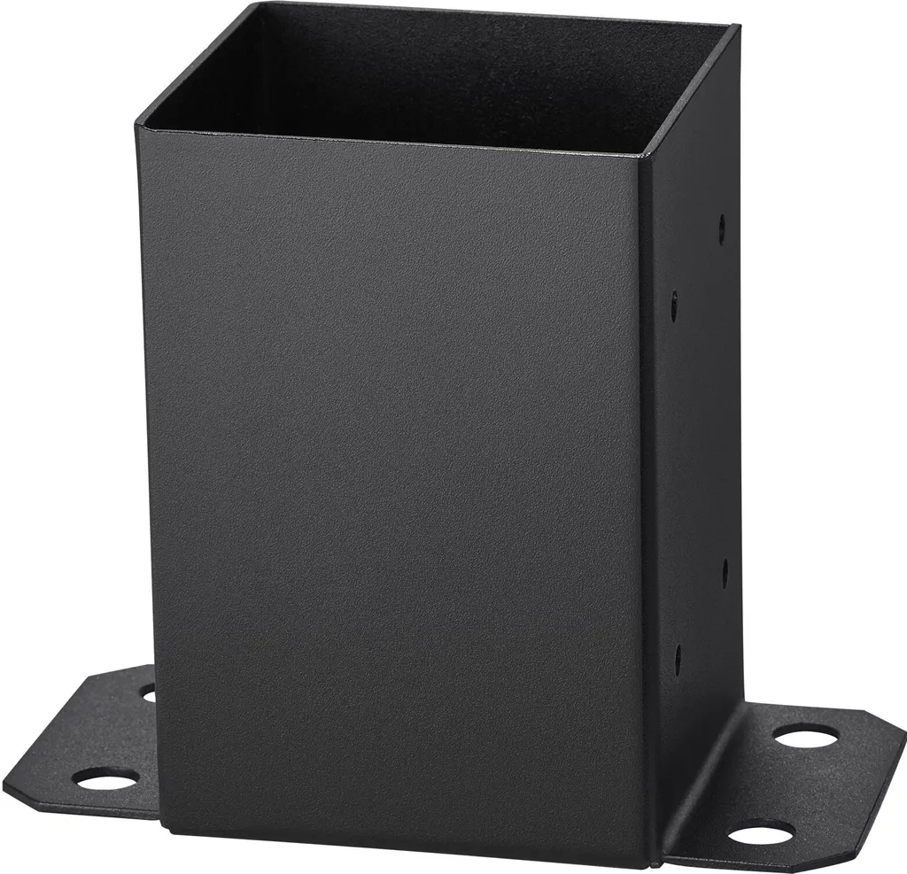 Supporti per Pali 4x4 Pollici (10 pz) - Basi in Acciaio per Gazebo e Patio - 10