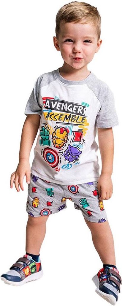 Avengers Assemble 3 Kurzarm-Pyjamas