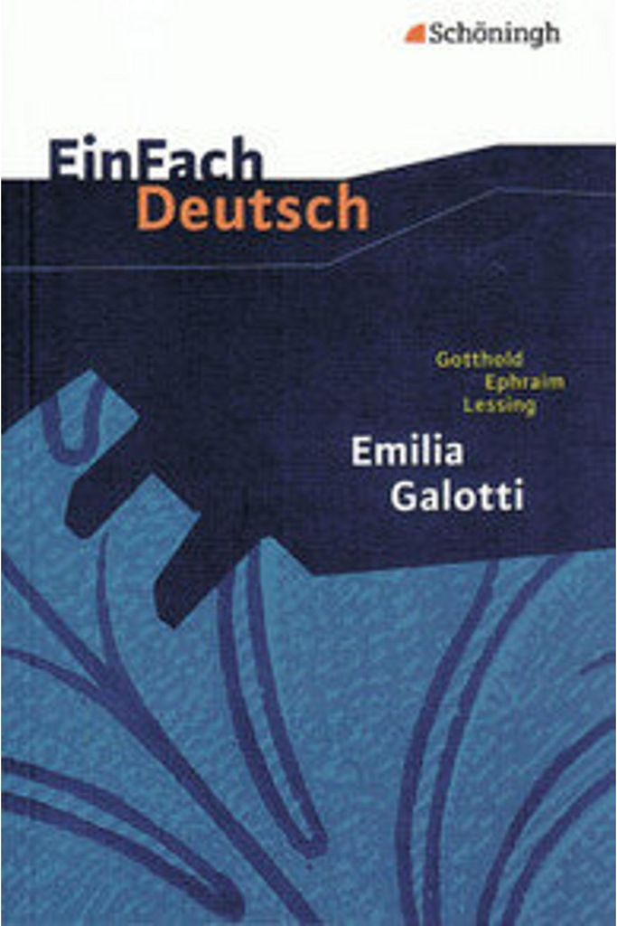 Emilia Galotti: Ein Trauerspiel in fünf Aufzügen. EinFach Immagine del prodotto 