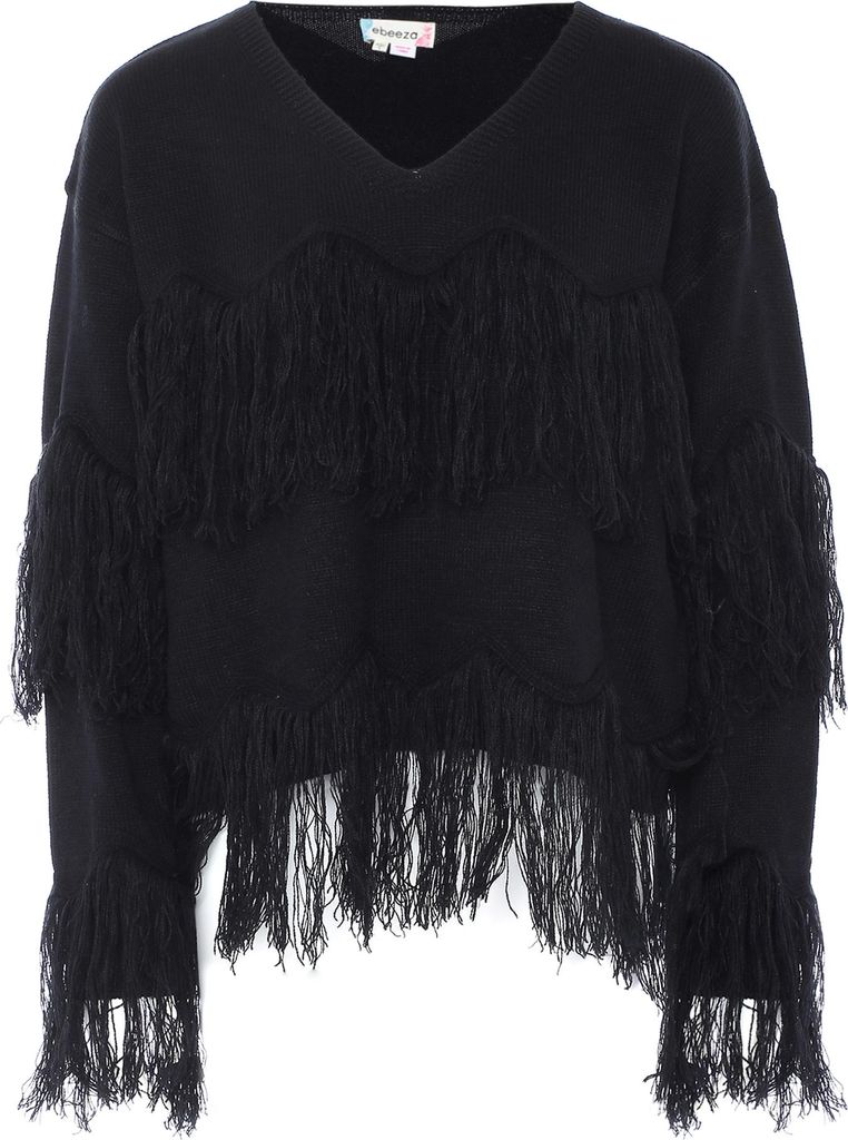 ebeeza damen pullover - schwarz, XS/S