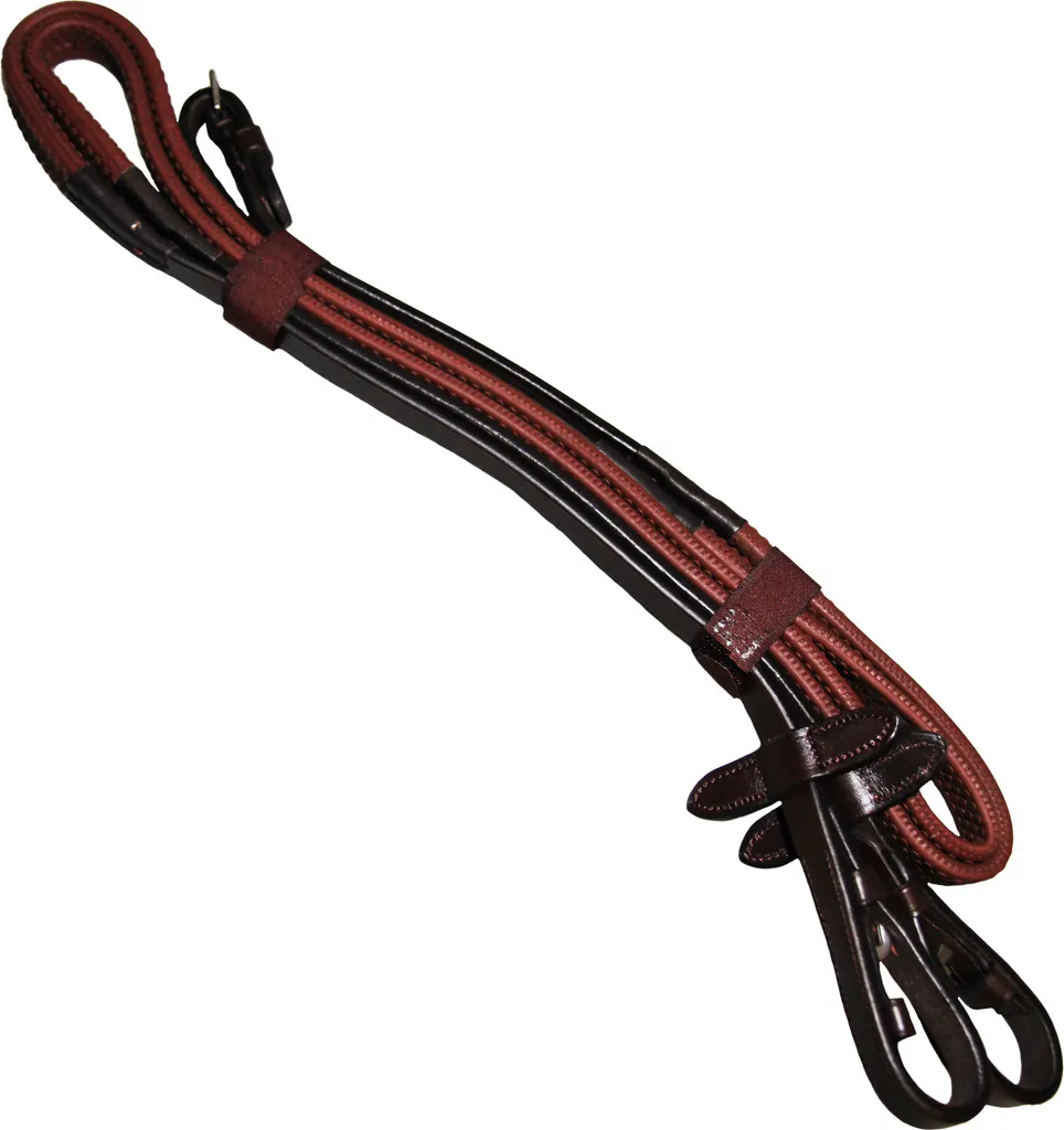 Rênes Antidérapantes Collegiate Flexi Grip IV WB701 : Fini les Mains qui Glissent