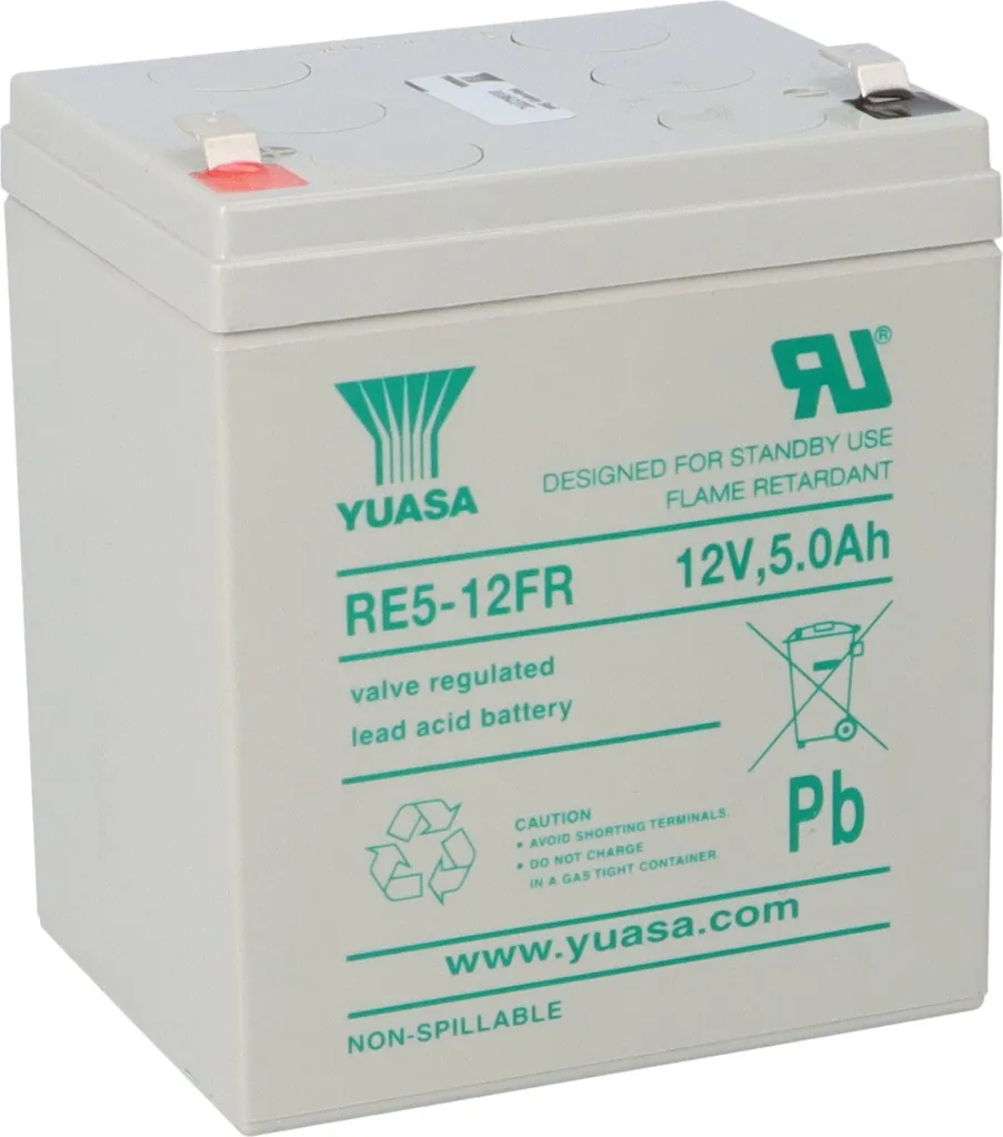 Batterie 12V 5Ah Yuasa RE5-12FR idéale pour Alarme et Onduleur UPS