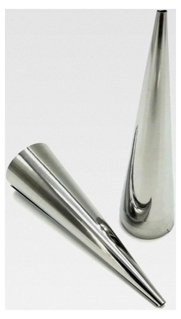 Edelstahl Croissant Backform 12X3X3Cm für Gebäck, hitzebeständig, wiederverwendbar und spülmaschinenfest